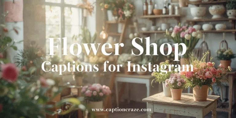 Flower Shop Captions