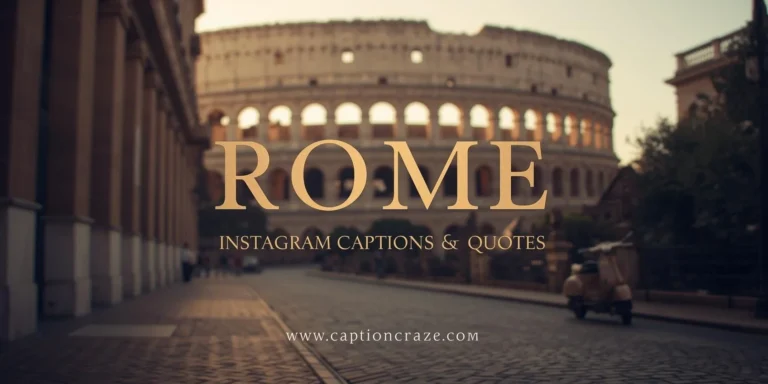 Rome Instagram Captions